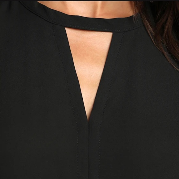 Lulus Simply Sophisticated Black Top - Size S - NWT - Picture 5 of 9